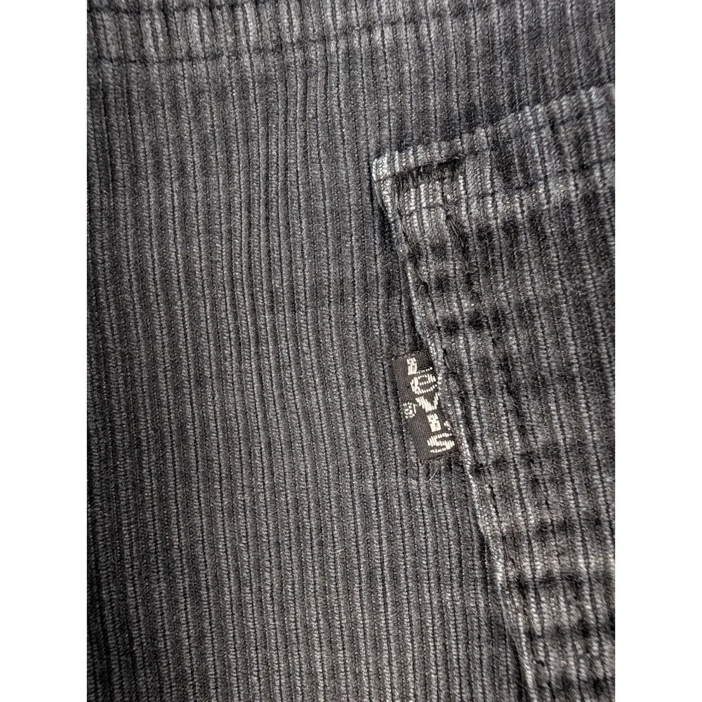 Vintage Levi's 519 Corduroy Pants Mens 38x32 Gray Straight Leg 80's USA Made